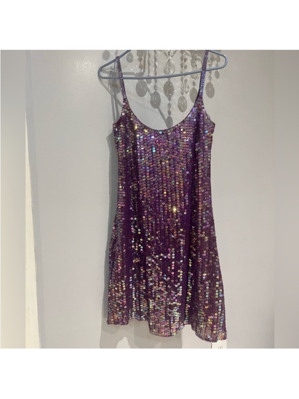 Alfred Angelo Purple Dress Lining Sequin